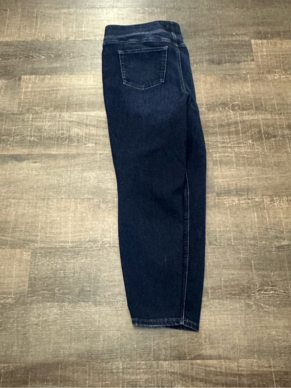 Dark Blue Women's Stretch Jeans Classic Slim Fit Size XL - Picture 3 of 6